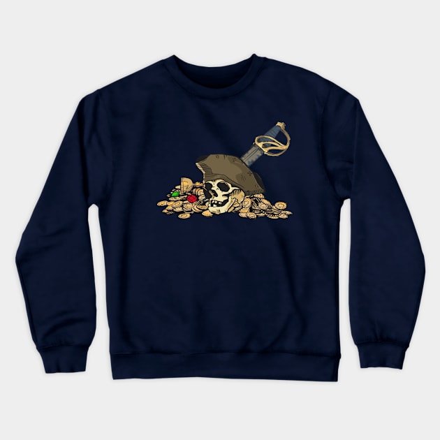 Pirate gold Crewneck Sweatshirt by Rackham